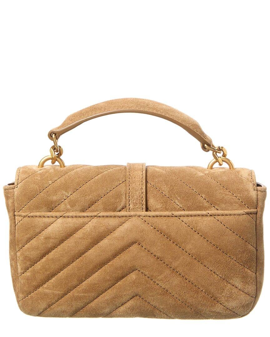 Saint Laurent Women’s Brown Mini Suede
