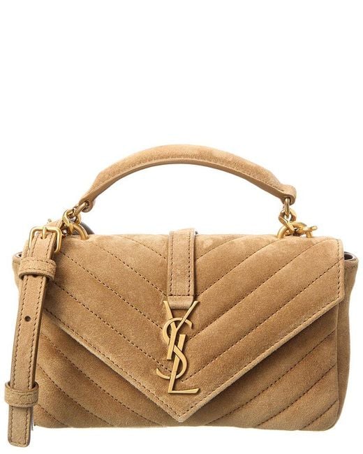 Saint Laurent Women’s Brown Mini Suede