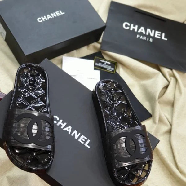 Chanel Clear Jelly Slides – Chanel Pool Slides