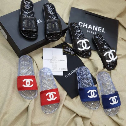 Chanel Clear Jelly Slides – Chanel Pool Slides