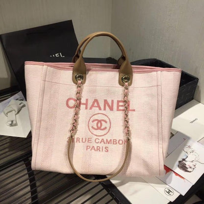 Chanel Tote Canvas Deauville Collection