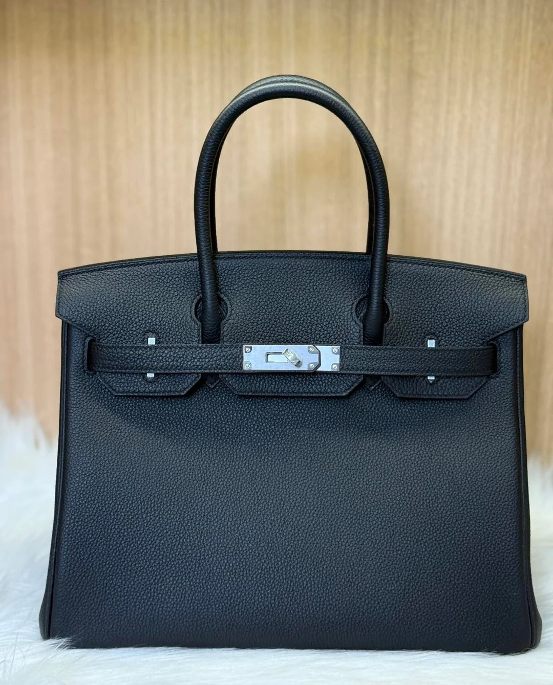 HN 25 BLACK TOGO LEATHER WITH PALLADIUM HARDWARE