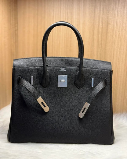 HN 25 BLACK TOGO LEATHER WITH PALLADIUM HARDWARE