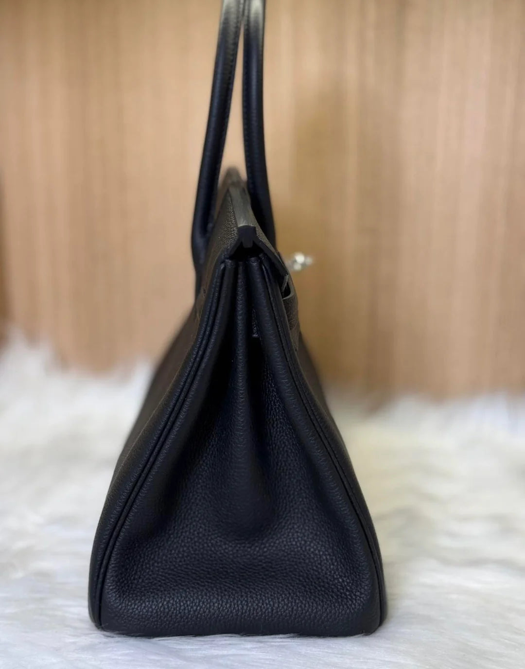 HN 25 BLACK TOGO LEATHER WITH PALLADIUM HARDWARE