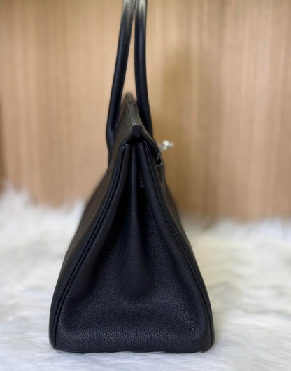 HN 25 BLACK TOGO LEATHER WITH PALLADIUM HARDWARE