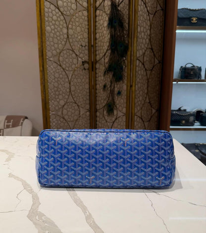 Goyard Anjou PM Reversible Tote Bag in Blue Goyardine