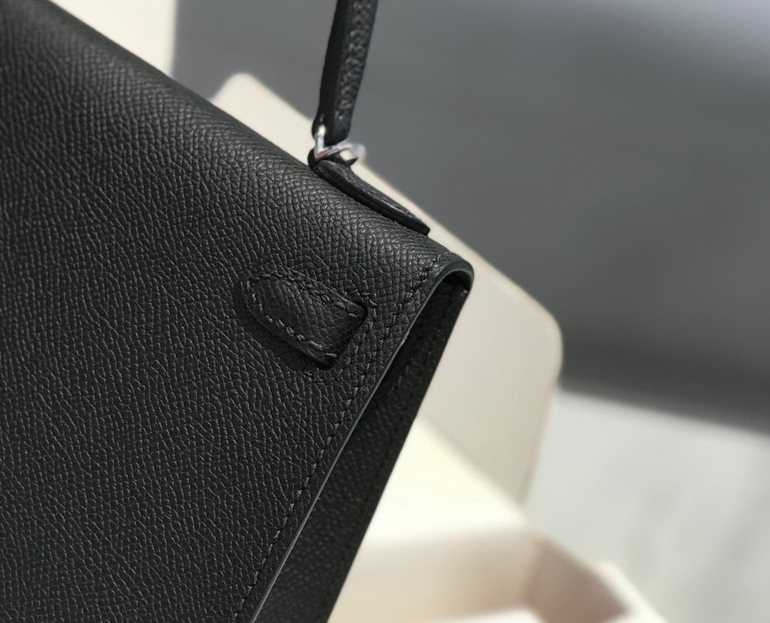 HN MINI 20 BLACK EPSOM SILVER HARDWARE
