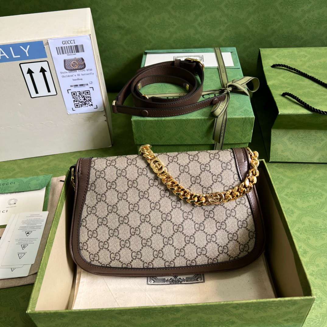 Gucci Blondie Branded Women’s Handbag with Ophidia Pattern 28x16x4cm