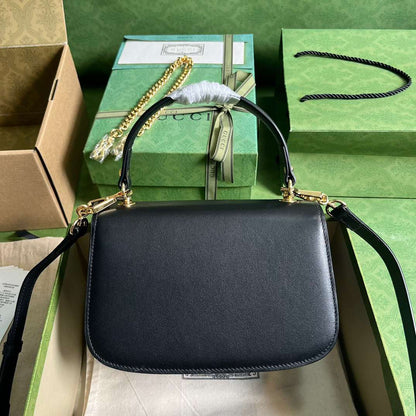 Branded Women’s Handbag Gucci Blondie Handle Super Smooth Leather 23x15cm